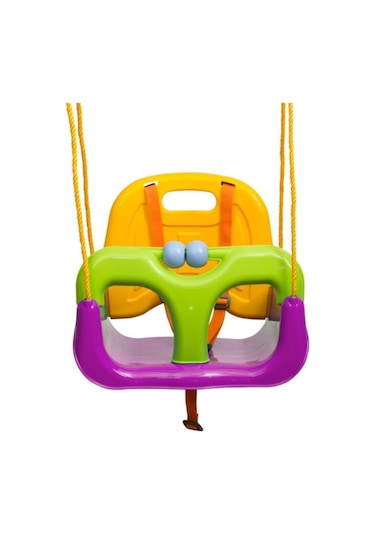 Mor Bebek & Çoçuk Salıncağı Emniyet Kemerli Salıncak