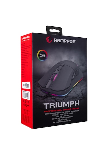 Rampage SMX-R65 Triumph Kablolu RGB Optik Oyuncu Mouse