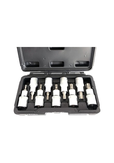 Nttools 9 Parça 1/2" Cr-v Torx Lokma Seti