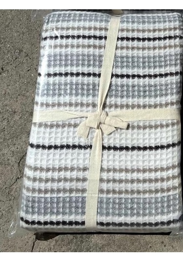 Livdora Serena Pamuklu Battaniye 190x230 - Bej Bej