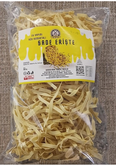 500 Gr Ev Yapımı Tagliatelle Kesim Sade Erişte
