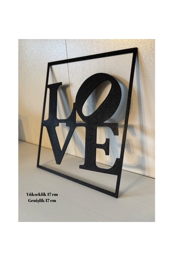 Love Duvar Yazısı Siyah