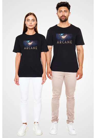 Adrift Arcane Siyah Unisex Tişört T-shirt Siyah