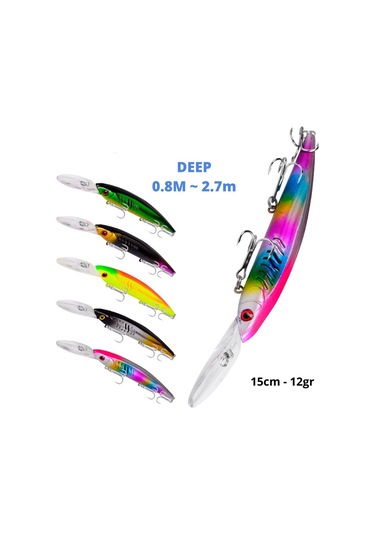 MSO Olta Balıkçılık Minnow 15cm 12gr Deep Rapala Yapay Yem