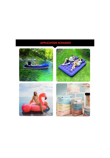 Geeksen Portatif Li-poly Batarya Akülü Hava Pompa: Enflasyon-deflasyon-vakum Fonksiyonu, Led Işık, 5 Fiş, Siyah-turuncu 0.58psı, 250l/dak