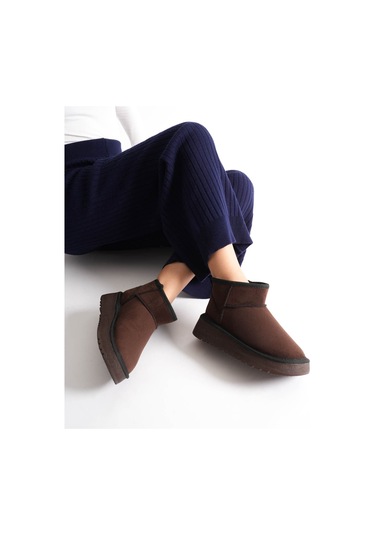 Alina Kadın Acı Kahve Kışlık Kürklü Bot Muhtelif