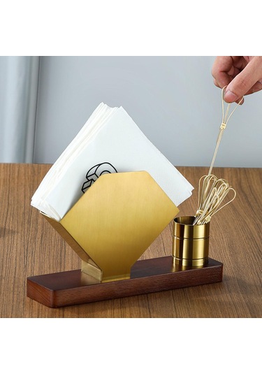 Homyl Peçetelik Tezgah Üstü Büfe Pikniği Için Bağımsız Altın