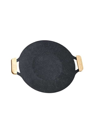 Ulzyvf Tencere Tava, Siyah Kore Kamp Barbekü Açık Izgara Ulzyvf Tencere Tava, Siyah Açık Hava Kore Barbekü Izgara Ulzyvf Tencere Tava, Siyah Kore Barbekü Izgara Kamp Siyah