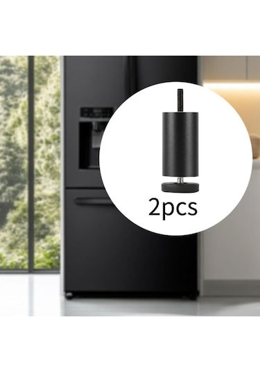 Suntek 2x Ayarlanabilir Mobilya Bacakları Alüminyum 25-cm-siyah Siyah