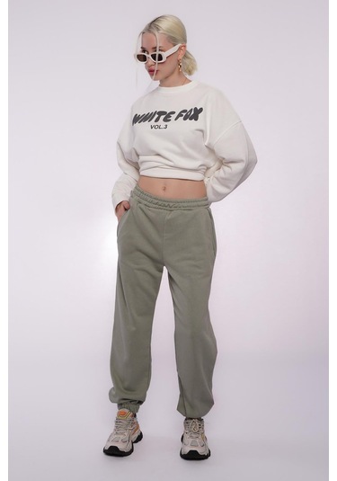 Mint Yeşili Comfort Fit Eşofman Altı Mg1353 Mint Yeşili