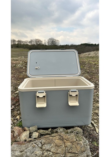 18 Lt Taşınabilir Soğutucu Kamp Dolabı Gri