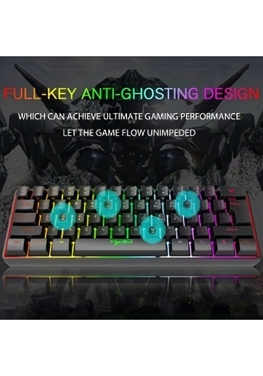 Fastbuy Pc Oyuncuları İçin Mini Rgb Kablo Klavye, Mekanik Klavye