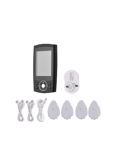 Leezsing 24 Mod Ev Dijital Meridyen Masaj Aleti Tens Çift Kanallı Nabız Masaj Aleti 20 Güç Seviyesi 12 Yama Usb Modeli Avuç İçi Çubuk Eliptik Çubuk-549 Çok Renkli