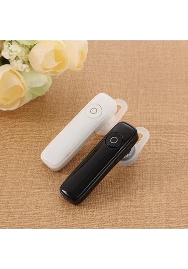 Fortunelane Beyaz Tek Kulaklı İş Kulaklığı - Bt 4.1 Arama, Hafif Tasarım, 10m Menzil, Müzik Dinle