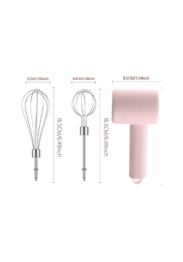 Wondernest Yumurta Ve Usb Taşınabilir Pembe Mikser Jialan Elektrikli Çırpıcı - Rl Pembe