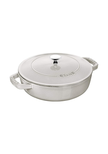 Staub Demir Döküm Sote Tenceresi 24cm Trüf Beyazı