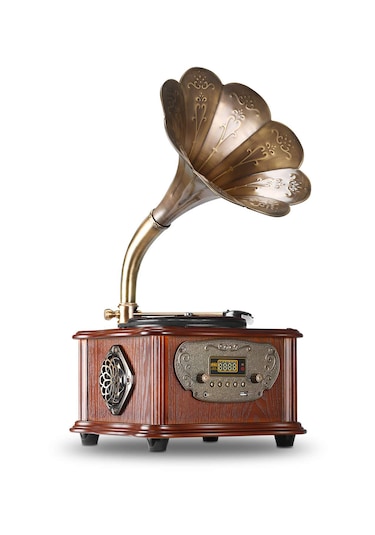 Record Master RMJ-209C Radyo Bluetooth USB Gramofon Pikap