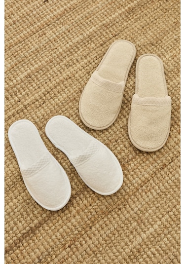 Kaşmir Home Pery 6 Parça Aile Banyo Seti Offwhite-bej Bej