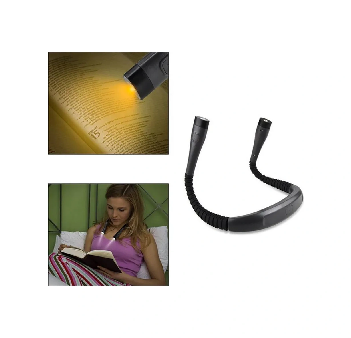 Vershına Kulaklık İle Kullanılabilir Kablosuz Led Boyun Lamba 398403896 Gri