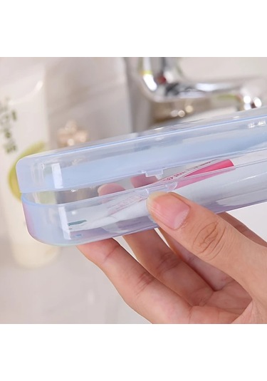 Fochsia Büyük Boy Şeker Renkli Yeşil Seyahat Diş Fırçası Ve Macun Taşıyıcısı - Dayanıklı Formaldehitsiz Saklama Kutusu