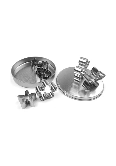 Qingmipy 12 Parça Paslanmaz Çelik Kurabiye Kalıbı Seti - Çiçek, Yaprak Şekilli - Çocuklar İçin Eğlenceli Pişirme Aletleri Çok Renkli