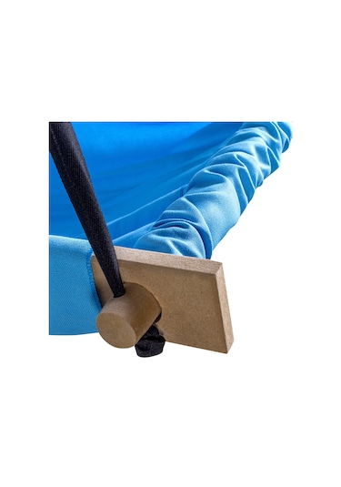 Bundera Flow Mavi Ahşap Yaylı Zıpzıp Hamak Beşik Hoppala