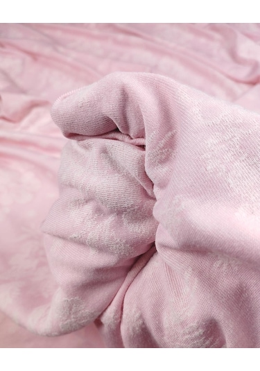 Pembe Renkte Çiçekli Havlu Kumaş En: 165cm-11493