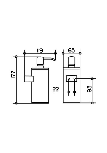 Keuco Aks. Plan Sıvı Sabunluk 250 Ml. Krom - Keu.14953010100