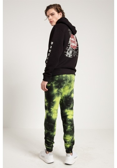 Jahr Marc Batik Yıkamalı Yeşil Erkek Eşofman Altı Yeşil