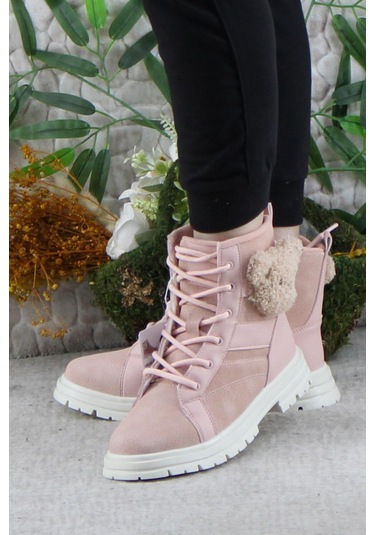 Fort Cool Luno Rahat Sıcak Astar Kaymaz Taban Kız Çocuk Bot Pudra