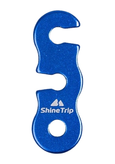 Xindoker Alüminyum Çadır Rope Kilitçisi - 3g Hafif, 5mm Açık, Üç Gözlü, Rope Ayarlamalı Dış Mekan Aksesuarı Mavi Mavi