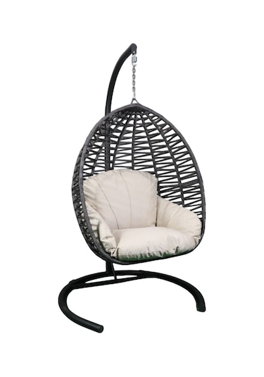 Monalin Home Garden Sofya Makrome El Örgüsü Balkon & Teras & Bahçe Salıncağı Antrasit - Gri Monalin Home Garden Sofya Makrome El Örgüsü Balkon & Teras & Bahçe Salıncağı Antrasit - Gri
