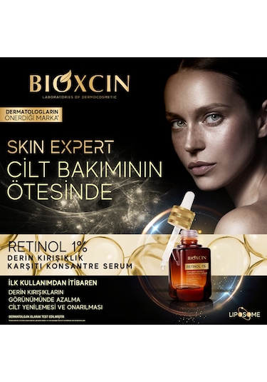 Bioxcin Skin Expert Retinol Serum %1 30 ml - Derin Kırışıklık Karşıtı Seramid Complex