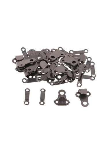 Suntek Pantolon Ve Etek Için 20 Takım Dikiş Kancaları Ve Göz Kapakları Siyah Nikel