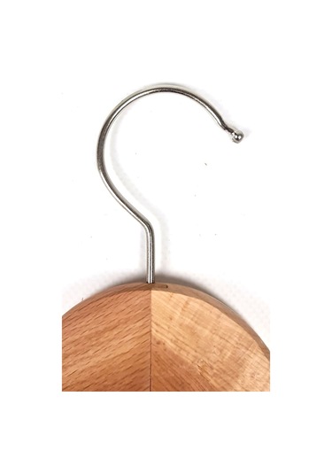 Doğal Ahşap Elbise Askısı 48 Adet Natural Askı 44,5cm DE042