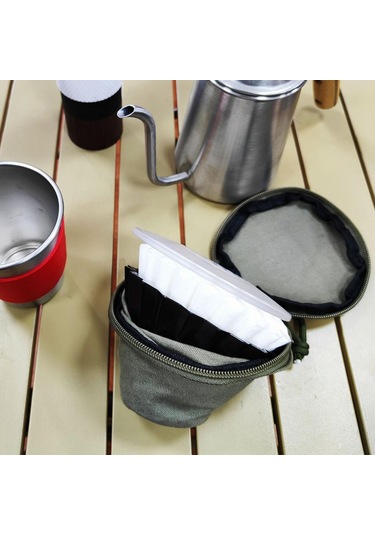 Suntek Filtresi Kağıt Çantası, Filtresi Tutacağı, Dış Yeşil