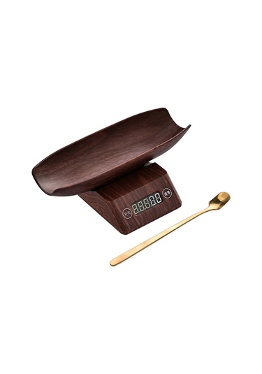 Yüksek Hassasiyetli Elektronik Terazi Mini Kahve Çekirdeği Terazisi Çay Terazisi Kahverengi