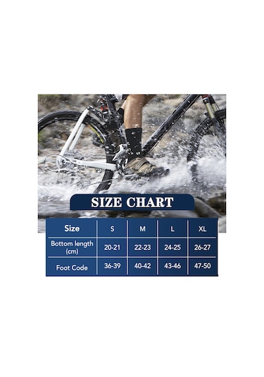 Maiyame Kış Sporları Su Geçirmez Çorap - Kayak, Dağcılık, Bisiklet İçin Isı Sağlayan, Soluklu, Dayanıklı - Siyah Yeşil Desenli Orta Boy L Çok Renkli