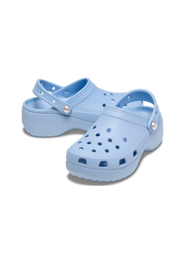 Classic Platform Pearl Clog Blue Calcite Mavi
