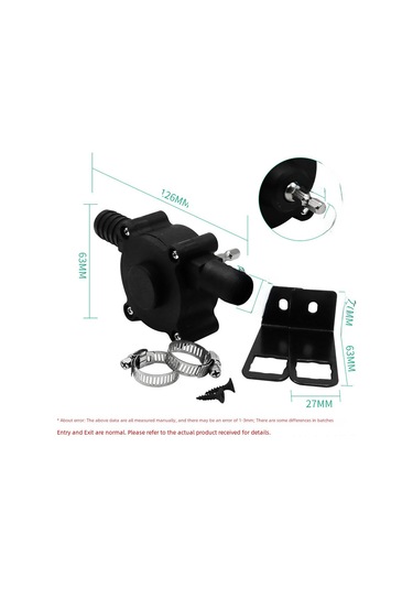 Mufunye El Matkap Uyumlu Evsel Su Pompa - Kompakt Dc Otosünger Santrifüj Pompa Su Çekme Aleti