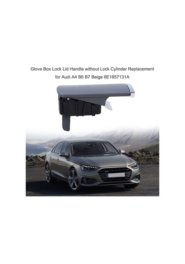 Yifomall Audi A4 B6 B7 Torpido Gözü Kapağı Kolu - Kilit Deliksiz, Dayanıklı Plastik, Kolay Montaj