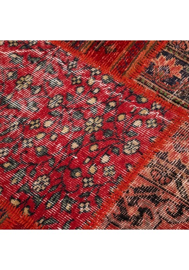 Mudo Home Lıma Anatolıa Patchwork Halı 170x240 Kırmızı
