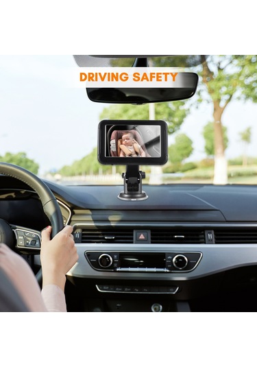 Vkemall Bebek Araba Monitörü 1080p Yüksek Çözünürlüklü Monitör Kamerası