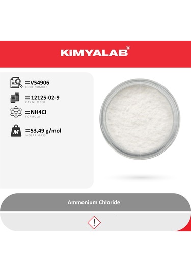 Kimyalab Amonyum Klorür Ammonium Chloride Extra Pure 1 KG