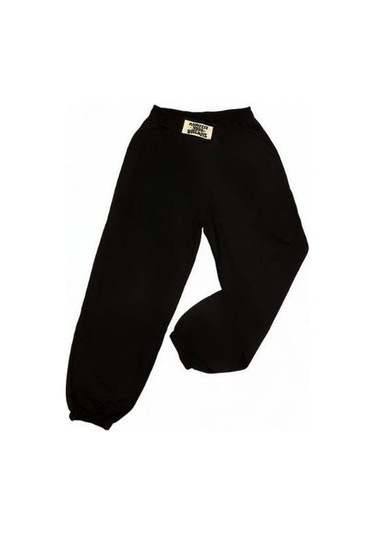 Kız Çocuk Beli Paçası Lastikli Eşofman Alt-15168 Siyah