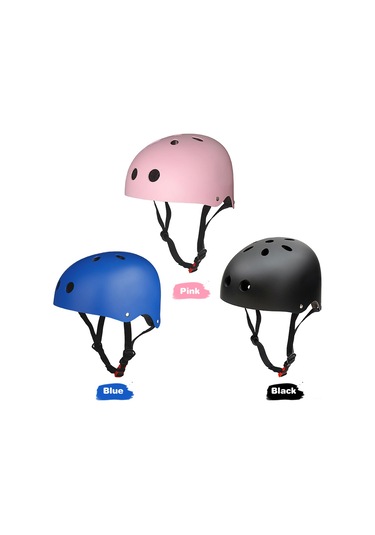 Yuntech01 Pembe Kaykay Kaskı M Boy 54-57cm - Abs+eps Malzeme İle Koruma Sağlar Pembe