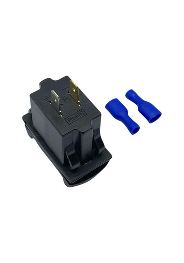 12v-24v Dijital Voltmetre+şarj Cihazlı Usb X 2 4.2a Anahtar Tipi Mavi Işık