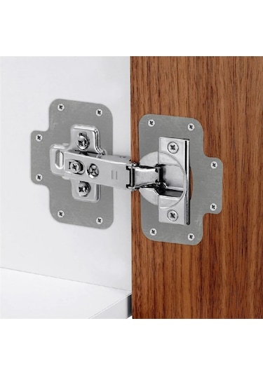 6 Adet Menteşe Tamir Sacı Pratik Paslanmaz Dolap Tamir Onarım Kiti Kapak Menteşe Tamir Onarım Seti Diğer