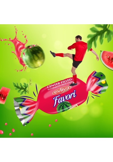 Evliya Şekerleme Favori Karpuz Aromalı Şeker 350 G