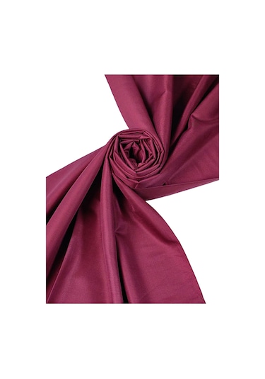 Mısırlı Eşarpları Çift Taraflı Düz Renk İpek Şal Açık Bordo